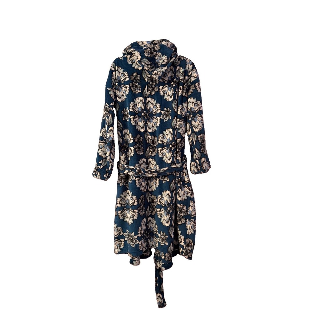 Vera Bradley Hooded Robe 2X 3X Floral Pockets Minky Fleece Cottagecore Cozy NEW
